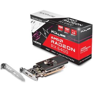 SAPPHIRE AMD Radeon RX 6400 Pulse Grafikkarte mit 4GB GDDR6 HDMI/DP, Low Profile