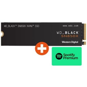 Western Digital WD_BLACK SN850X NVMe SSD 4 TB M.2 2280 PCIe 4.0 + 30 Euro Spotify Premium Code