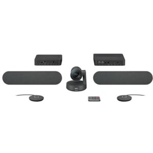 LOGITECH GmbH Logitech Rally Plus - Modulares 4K-Videokonferenzsystem für große Räume