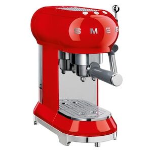 SMEG Hausgeräte GmbH SMEG ECF01RDEU 50s Style Espresso-Kaffeemaschine Rot