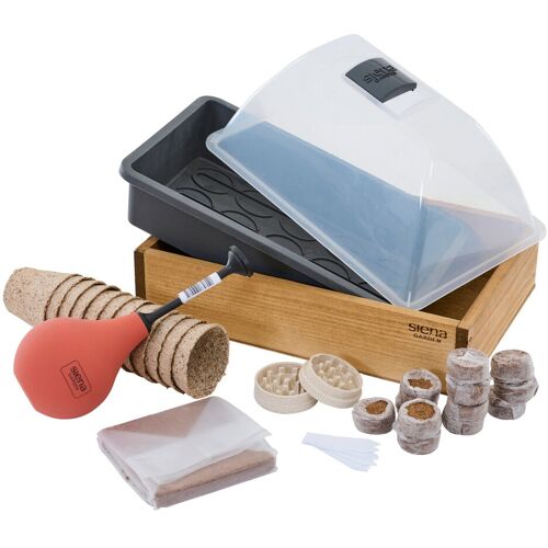 Siena Garden Hanf-Anzuchtset, inkl. Ballbrause & Mörser