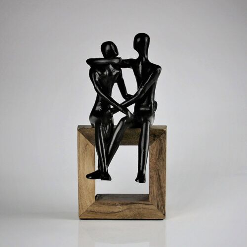 Pflanzen-Kölle Dekofigur 'Liebespaar', silber, Höhe ca. 27 cm