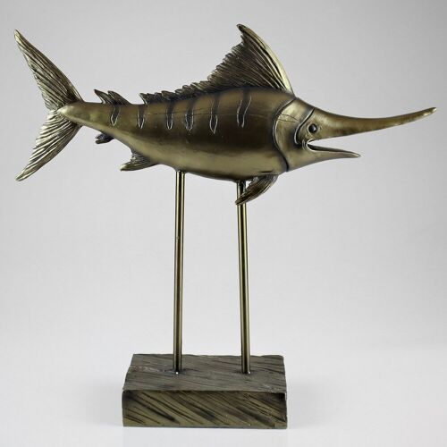Pflanzen-Kölle Dekofigur Schwertfisch, schwarz, H36,5 x L39 cm