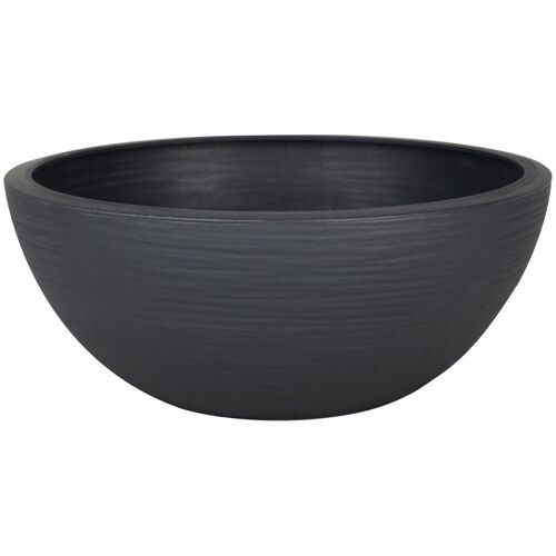 Eda Pflanzschale 'Graphit Ella', anthrazit, ca. Ø 29,5 x H 12 cm