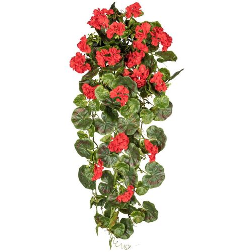Pflanzen-Kölle Künstlicher Geranienhänger, rot, Höhe ca. 80 cm