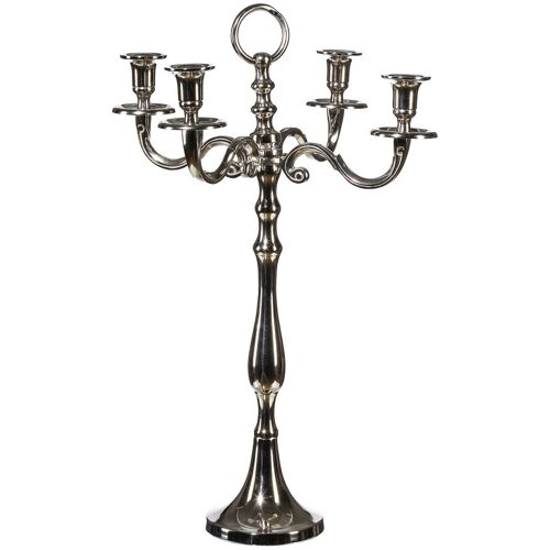 Pflanzen-Kölle Kerzenhalter, silber, Höhe ca. 50 cm