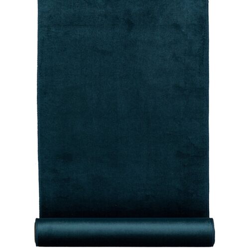 Pflanzen-Kölle 2er-Set Samt-Dekostoffrolle, blau, ca. 35 x 180 cm