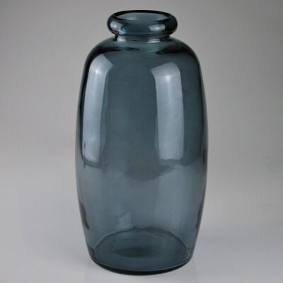 AM DESIGN Dunkelblaue Vase - Recyceltes Glas - 35cm Hoch AM DESIGN Dunkelblaue Vase - Recyceltes Glas - 35cm Hoch