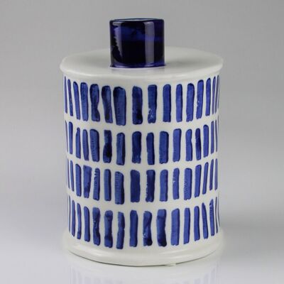 Pflanzen-Kölle - Keramikvase Stripe - blau-weiß - gestreift - Ceramic vase Pflanzen-Kölle - Keramikvase Stripe - blau-weiß - gestreift - Ceramic vase