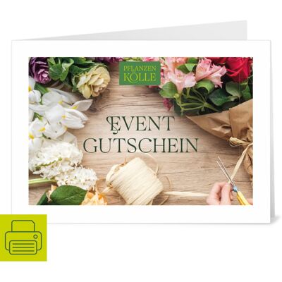 Pflanzen-Kölle Gutschein zum Ausdrucken 'Event' Pflanzen-Kölle Gutschein zum Ausdrucken 'Event'
