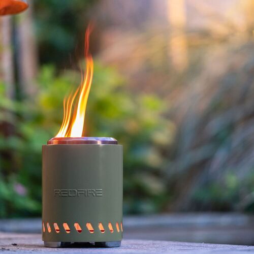 Pflanzen-Kölle Tischfeuer 'Volcano', grün, Gr. M, Ø21 x H24,5 cm