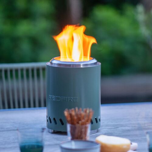 Pflanzen-Kölle Tischfeuer 'Volcano', grün, Gr. S, Ø17 x H18,7 cm