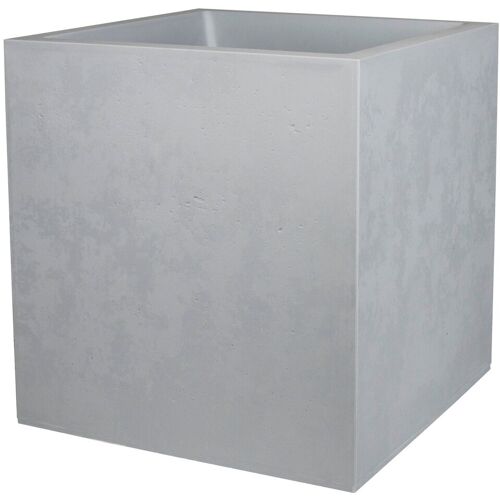 Eda Pflanztrog 'Basalt Dado', betongrau, ca. 49,5 x 49,5 x H 49,5 cm