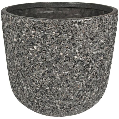 Kölles Beste Pflanzgefäß 'Stromy', dunkelgrau, ca. Ø 32 x H 30 cm