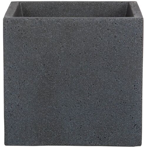 Scheurich Pflanzgefäß 'C-Cube', Stony Black, 38 x 39 x H 33 cm