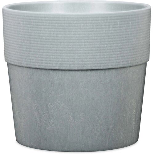 Scheurich Pflanzgefäß 'Groove', hellgrau, ca. Ø 29 x H 26 cm