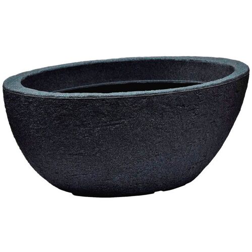 Kölle Pflanzschale 'Stone', anthrazit, ca. 60 x 34 x H 22 cm