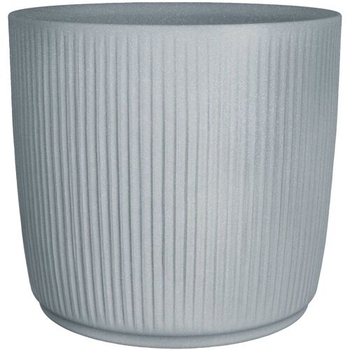 Scheurich Pflanzgefäß 'Linetto', grau, ca. Ø 39 x H 35 cm