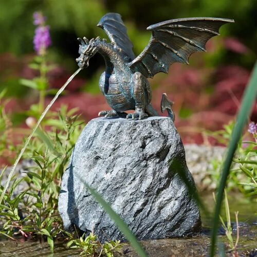 Rottenecker Gartenfigur „Drachenvogel Terrador klein“ von Rottenecker, Bronze, Höhe: 20 cm