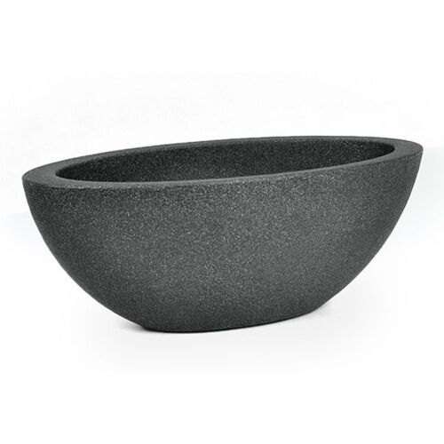 Kölle Pflanzschale 'Flower', anthrazit, ca. 52 x 23 x H20 cm