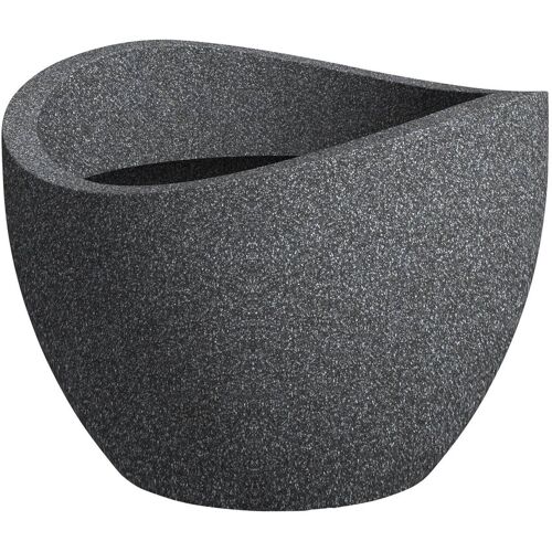 Scheurich Pflanzgefäß 'Wave Globe', schwarz granit, ca. Ø 30 x H 22 cm