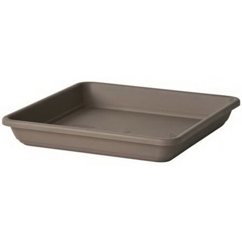 Euro 3 Plast Untersetzer 'Krea Quadro', taupe, ca. 36 x 36 x H 5,7 cm