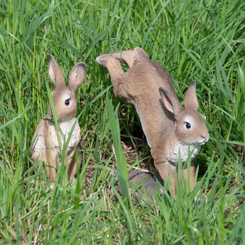 Pflanzen-Kölle Hase sitzend, braun, 11,2 x 9 x 23,9 cm