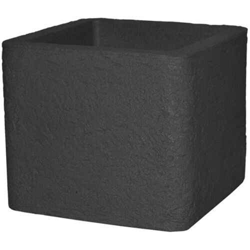 Kölle Pflanztrog 'Kubus Stone', anthrazit, ca. 30 x 30 x H 27 cm