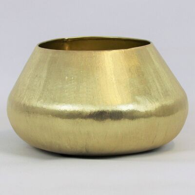 Pflanzen-Kölle Topf, gold, Metall Pflanzen-Kölle Topf, gold, Metall