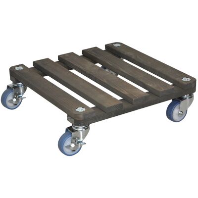 Wagner Multi Pflanzenroller anthrazit, Kiefernholz lasiert, ca. 40x40 cm Wagner Multi Pflanzenroller anthrazit, Kiefernholz lasiert, ca. 40x40 cm
