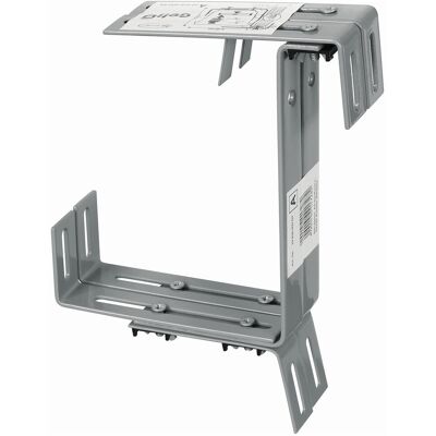 Geli Blumenkastenhalter aus Bandeisen, grau, 3-fach verstellbar Geli Blumenkastenhalter aus Bandeisen, grau, 3-fach verstellbar