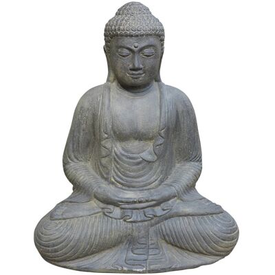 Pflanzen-Kölle Buddha sitzend, grau, Steinguss, 44 x 28 x 52 cm, 22 kg Pflanzen-Kölle Buddha sitzend, grau, Steinguss, 44 x 28 x 52 cm, 22 kg