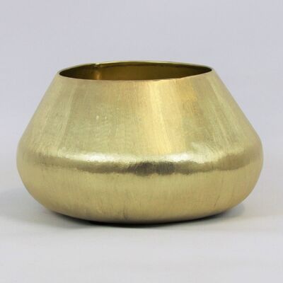 Pflanzen-Kölle Topf, gold, Metall Pflanzen-Kölle Topf, gold, Metall