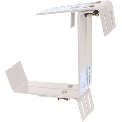 Geli Blumenkastenhalter aus Bandeisen, weiß, 2-fach verstellbar Geli Blumenkastenhalter aus Bandeisen, weiß, 2-fach verstellbar