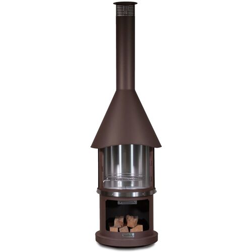Buschbeck Edelstahlkamin 'Melbourne', braun, Höhe ca. 230 cm