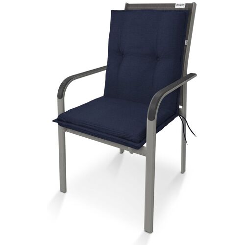 Doppler Niederlehnerauflage '9024', dunkelblau, ca. 100 x 48 x 6 cm