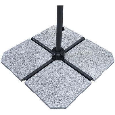 DOPPLER Beschwerplatte Granit - Sonnenschirmgewicht - 50x50x4 cm DOPPLER Beschwerplatte Granit - Sonnenschirmgewicht - 50x50x4 cm