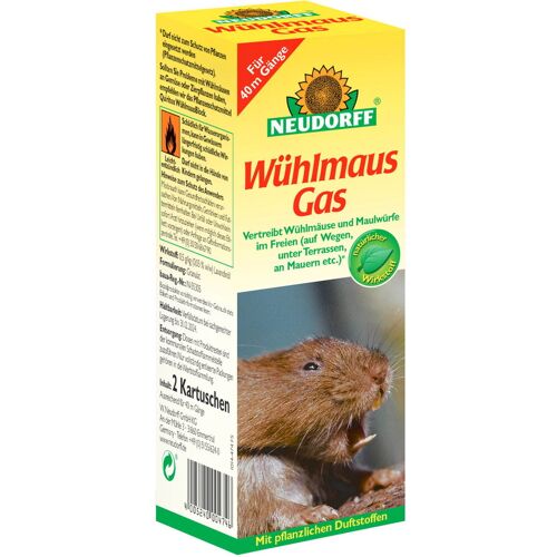 Neudorff Wühlmaus-Gas, 2 Kartuschen