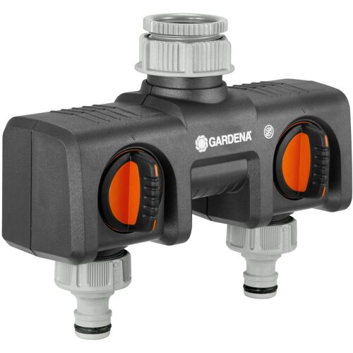 2-Wege-Verteiler, für Gardena-Bewässerungscomputer, Wasserfluss anpassbar