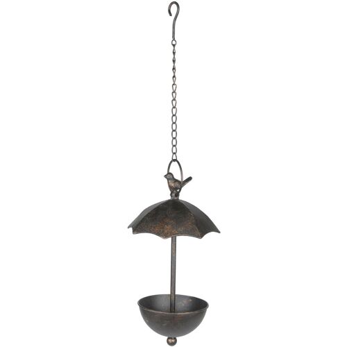 Pflanzen-Kölle Vogeltränke mit Schirm zum Hängen, Ø 19 x H 35 cm