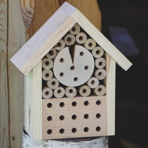 Pflanzen-Kölle Insektenhotel, grau, Kiefer/Erle, 19 x 8 x H 22 cm