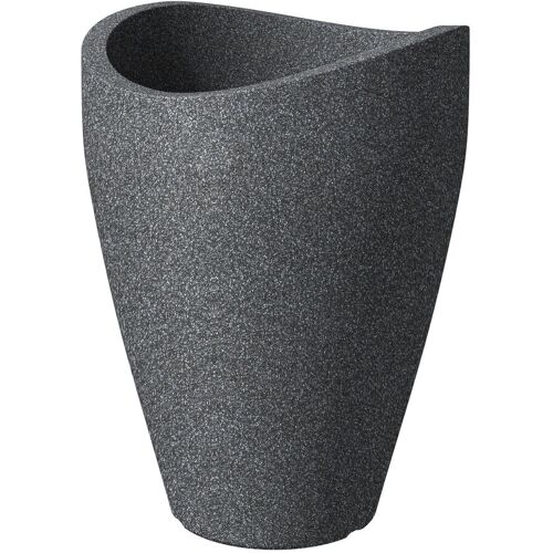 Scheurich Pflanzgefäß 'Wave Globe high' schwarz granit, ca. Ø 39 x H 54 cm