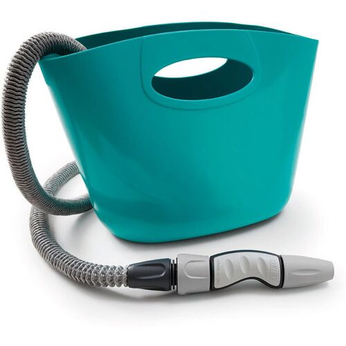 Pflanzen-Kölle Aquapop mit selbstaufdehnbarem Schlauch, 5-15m, Aquamarin, Kunststoff / Polyester