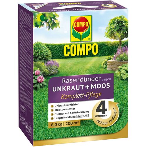 Compo Rasendünger gegen Unkraut & Moos, 6 kg