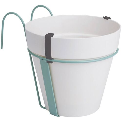 Elho Pflanzgefäß 'Loft Urban Balcony Potholder', weiß, ca. Ø 18 x H 19,5 cm