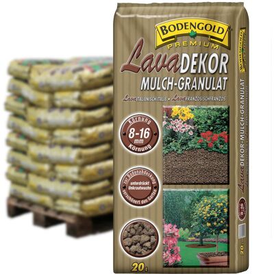 Pflanzen-Kölle Bodengold Lava Dekor Mulch-Granulat, 48 Sack á 20 l, gesamt 960 Liter Pflanzen-Kölle Bodengold Lava Dekor Mulch-Granulat, 48 Sack á 20 l, gesamt 960 Liter