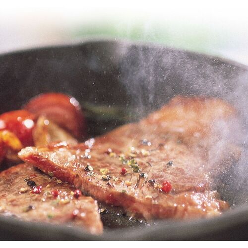 Pflanzen-Kölle Bratpfanne, Gusseisen, Durchmesser ca. 20,3 cm, Tiefe 4,8 cm, Gewicht 1,5 kg