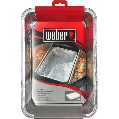 Weber Alutropfschalen, groß, 10 Stück Weber Alutropfschalen, groß, 10 Stück