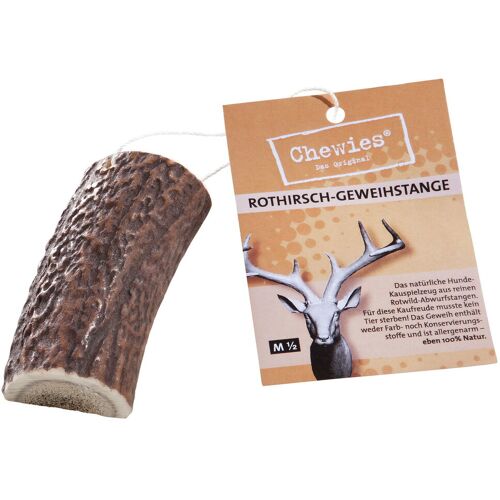 Chewies Rothirsch-Geweihstange M halb, 50–80 g
