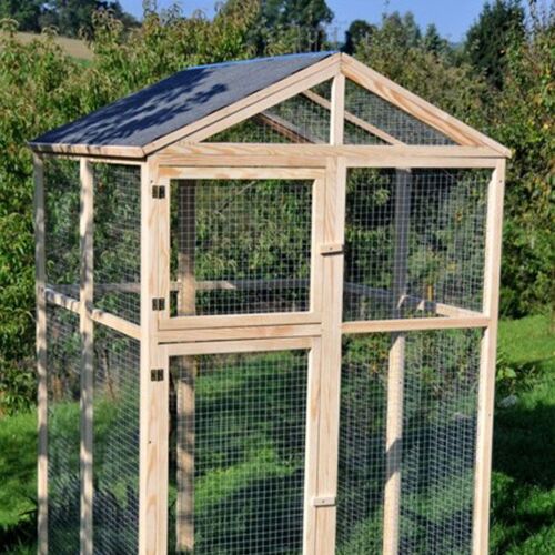 Bird Dream Holzvoliere "Dreamy" natur, ca. 112x114x179 cm